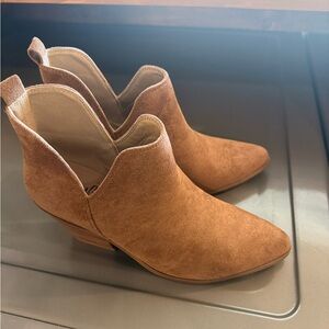 Corkys Brown Suede Ankle Booties
